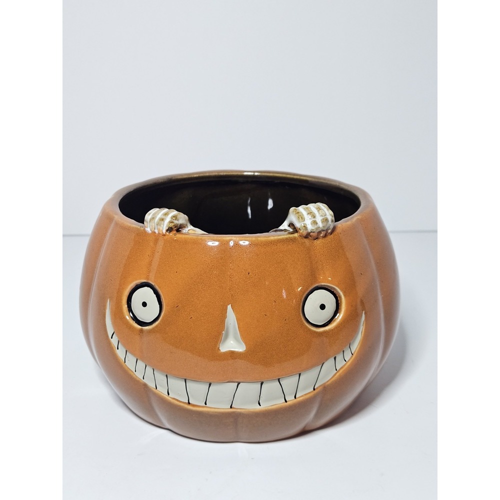 Yankee Candle Boney Bunch 2015 Jack O Lantern Candy Dish Pumpkin 1351971